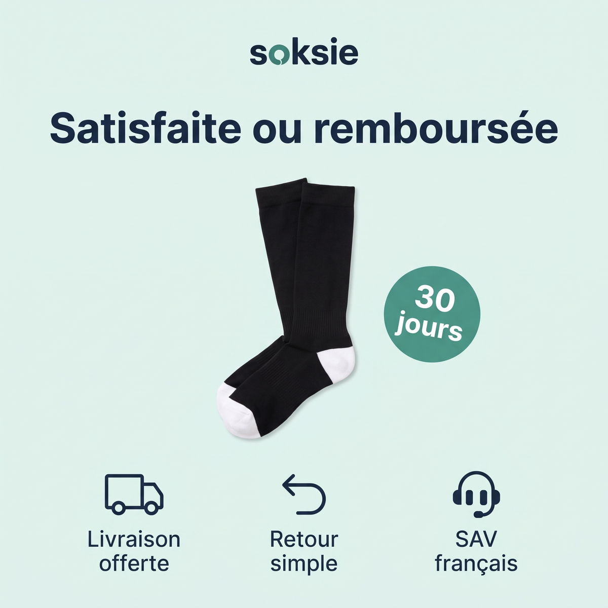 Garantie satisfaite ou remboursée 30 jours, livraison offerte, SAV français